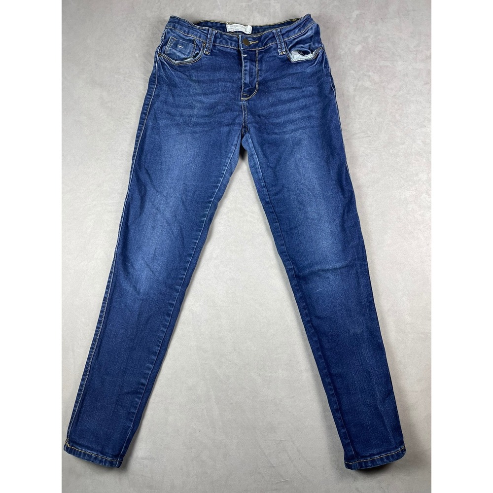 Encore Jeans Womens Skinny Fit Medium Wash Denim Blue Stretch Pants Size 9 803R